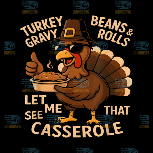 Thanksgiving-Turkey-Gravy-Beans-and-Rolls-Casserole-Png