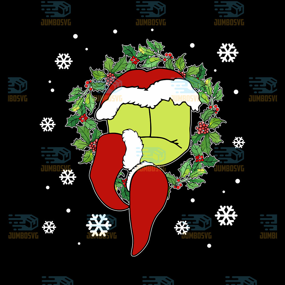 The-Grinch-Head-Santa-Claus-Png