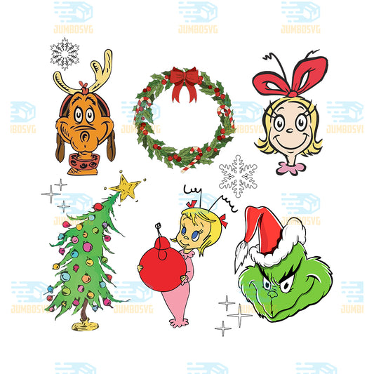 The-Grinch-Max-And-Cindy-Lou-Christmas-Png