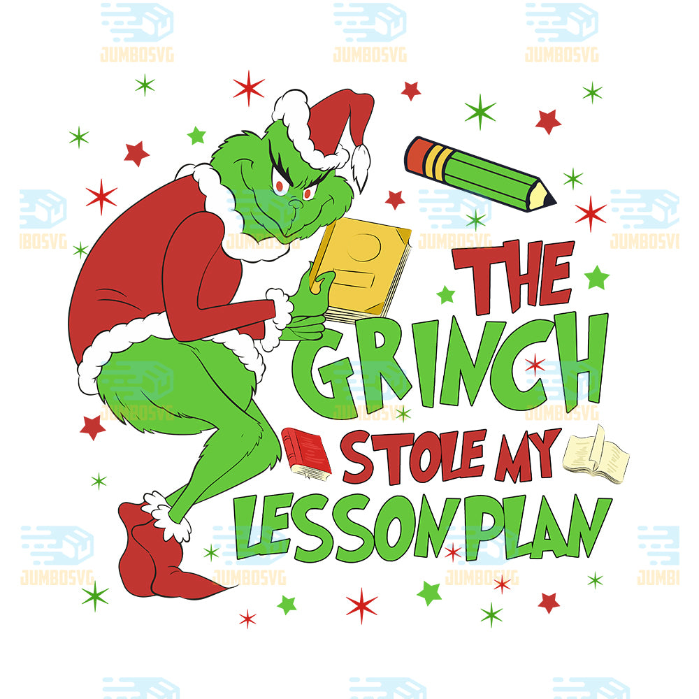 The-Grinch-Stole-My-Lesson-Plan-Png