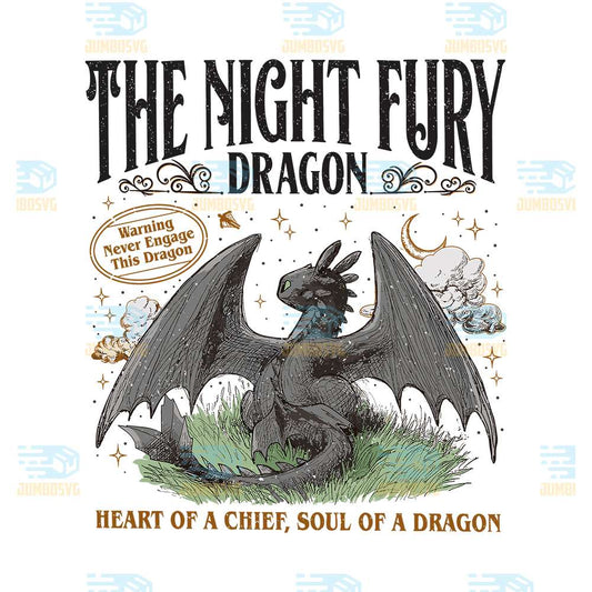 The-Night-Fury-Dragon-Heart-Of-A-Chief-Soul-Of-A-Dragon-Png