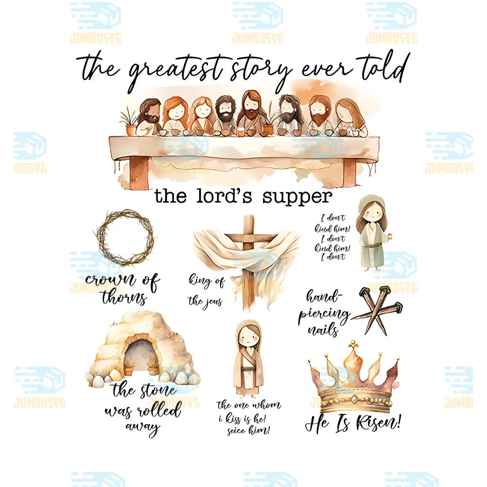 TheGreatestStoryEverToldTheLordsSupperChristianJesusPng_1
