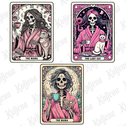 The Mama Funny Tarot Card Bundle, Woman Skeleton Mother Sublimation Design, Witchy Vibes Skull Mama T-Shirt Mug PNG File, Instant Download