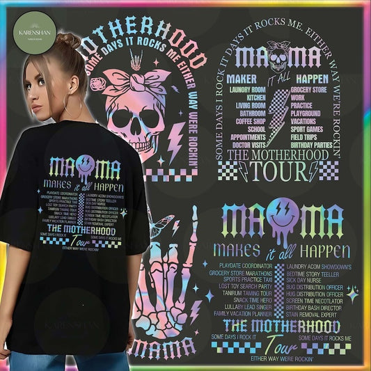 The Motherhood Tour PNG Bundle, Some Days I Rock It Png, Some Days It Rocks Me Png Sublimation, File Digital Download