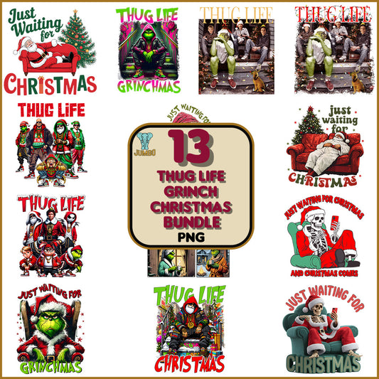 ThugLifeGrinchChristmasBundlePng_1