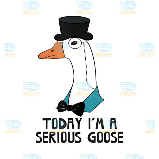 Today-I-m-A-Serious-Goose-Png