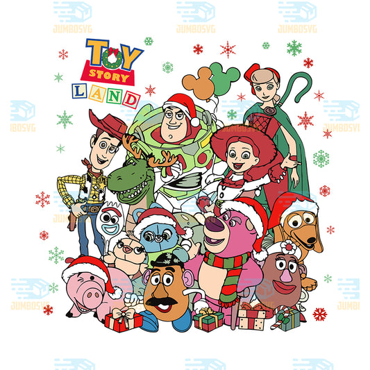 Toy-Story-Land-Christmas-Svg