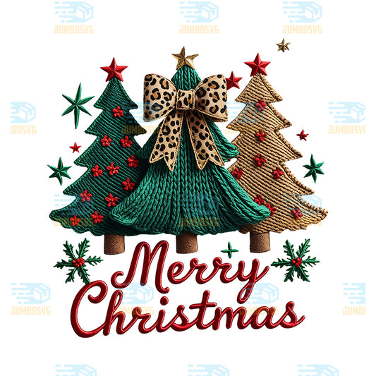 Tree-Merry-Christmas-Yarn-Crochet-Png