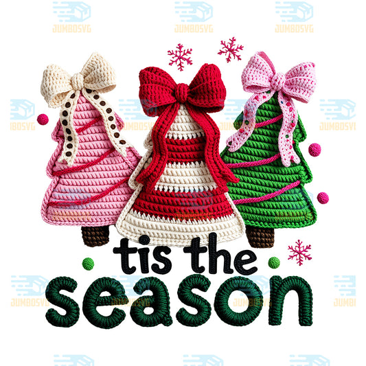 Tree-Tis-The-Season-Yarn-Crochet-Christmas-Png