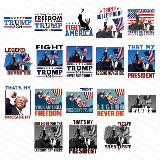 Trump shooting bundle design, Trump shooting design, Trump shot design