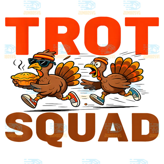 Turkey-Trot-Squad-Thanksgiving-Turkeys-Running-For-Pie-Png