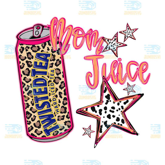 Twisted-Tea-Hard-Iced-Tea-Mom-Juice-Leopard-Star-Png