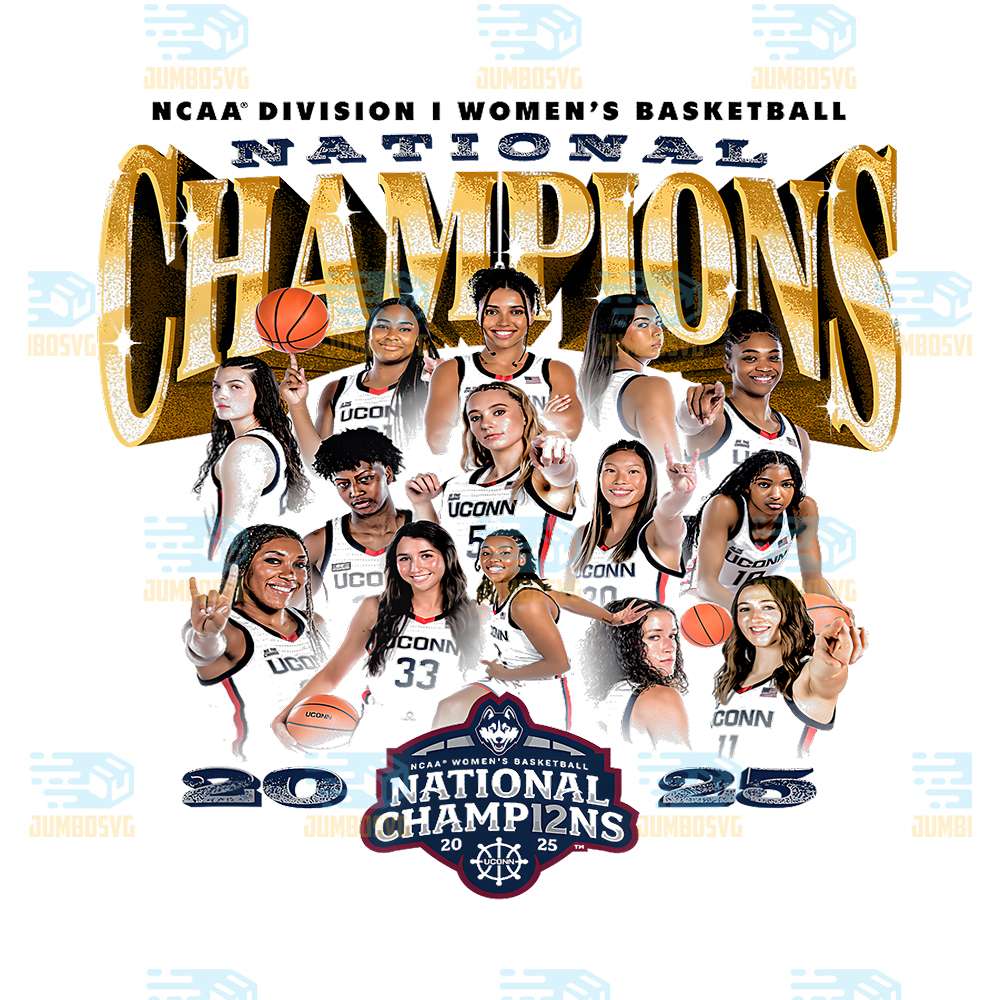 Uconn-2025-Women-s-Basketball-National-Champions-Png