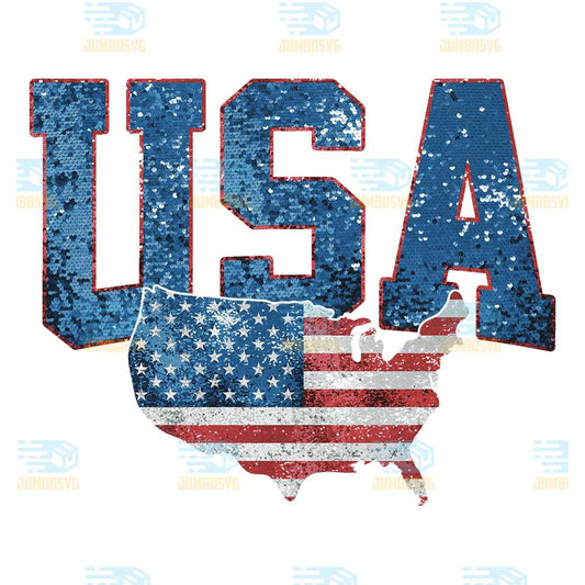 Usa-America-Map-4th-Of-July-Png