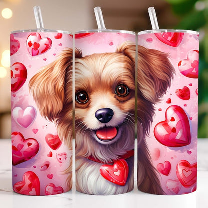 Valentine Tumbler Wrap Bundle, 20oz Skinny Valentine Tumbler Sublimation Designs, Valentines day Tumbler PNG, Instant Digital Download.1