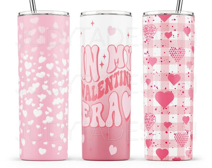 Valentine Tumbler Wrap Bundle, Valentine 20oz Skinny Tumbler Designs, Valentine Sublimation Designs, Valentines Day Tumbler Wrap