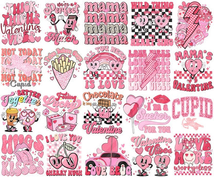 Valentine png bundle, Valentines day svg png, Retro Valentine png, Valentine Shirt png sublimation design, love heart png, trendy bundle PNG.1