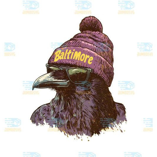 Vintage-Baltimore-Football-Png