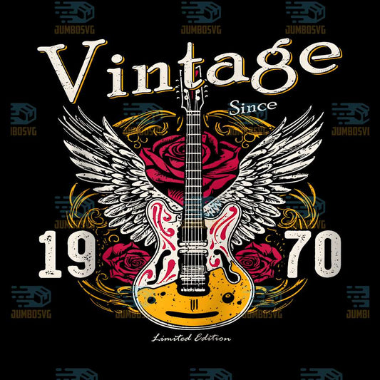Vintage-Since-1970-Rocking-55-Years-Png