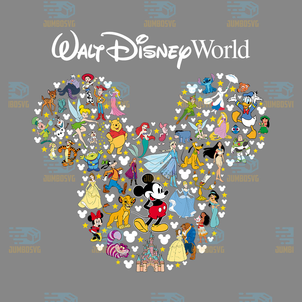 Walt-Disney-World-Characters-Castle-Png