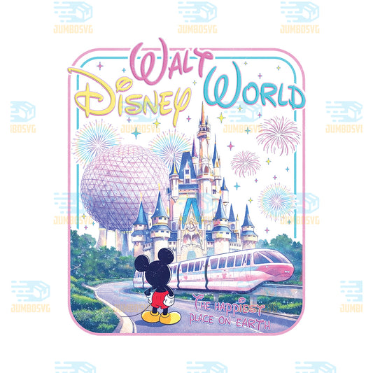 Walt-Disney-World-Magic-Kingdom-Monorail-Vacation-Png
