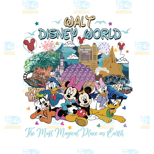 Walt-Disney-World-Mickey-Minnie-Friends-Castle-Vacation-Png