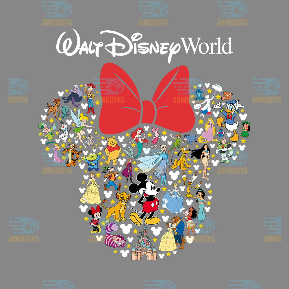 Walt-Disney-World-Minnie-Head-Characters-Png
