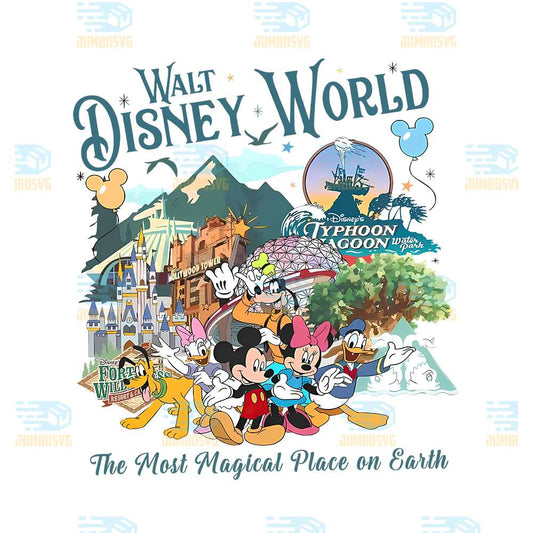 Walt-Disney-World-The-Most-Magical-Place-On-Earth-Png