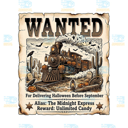 Wanted-For-Delivering-Halloween-Before-September-Svg