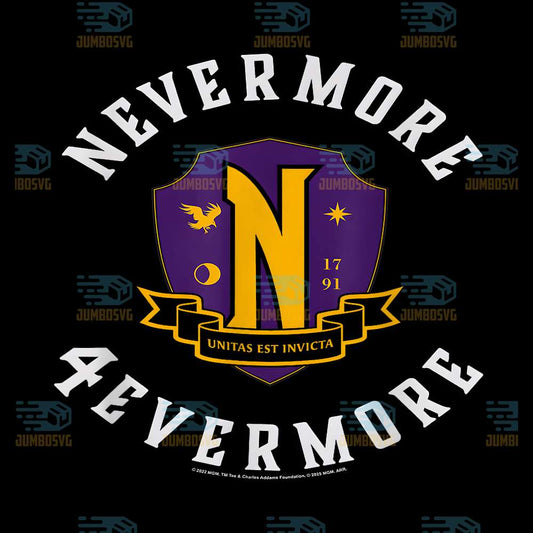 Wednesday-Season-2-Nevermore-4-Evermore-School-Emblem-Png
