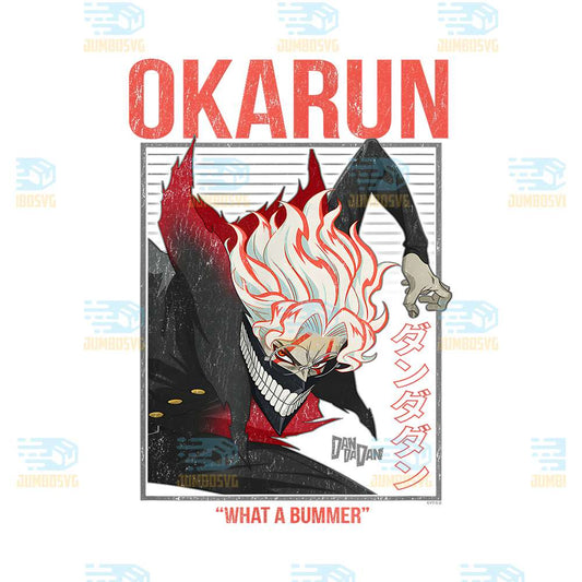 What-A-Bummer-Okarun-With-Kanji-Anime-Png
