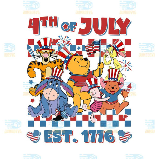Winnie-The-Pooh-4th-Of-July-Est-1776-Svg
