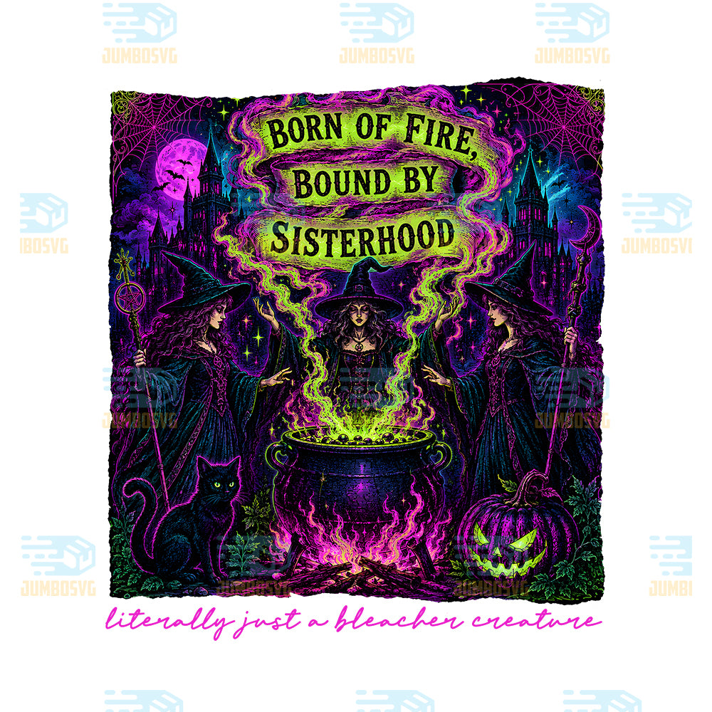 Witch-Sisterhood-Png-Born-Of-Fire-Bound-By-Sisterhood-Gothic-Halloween-Witches-Png