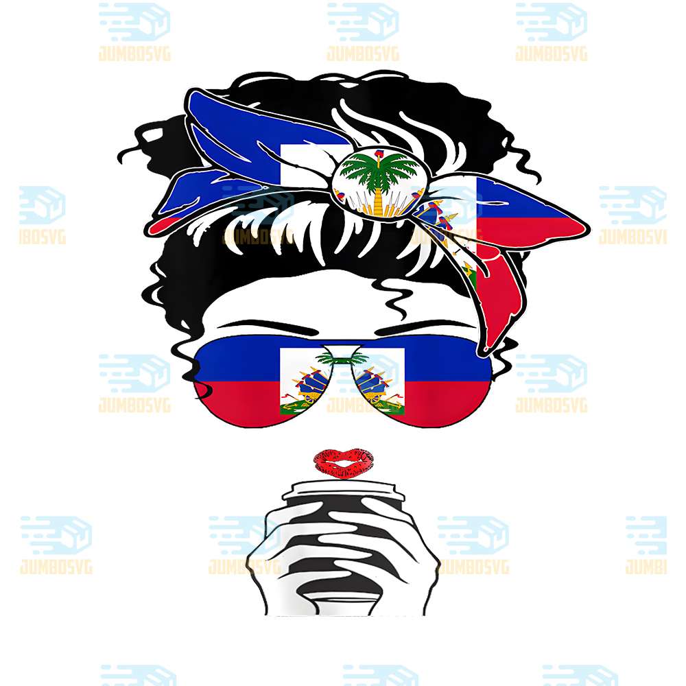 Womens-Cool-Haitian-Coffee-Mama-Mommy-Girl-Aunt-Haiti-Flag-Png