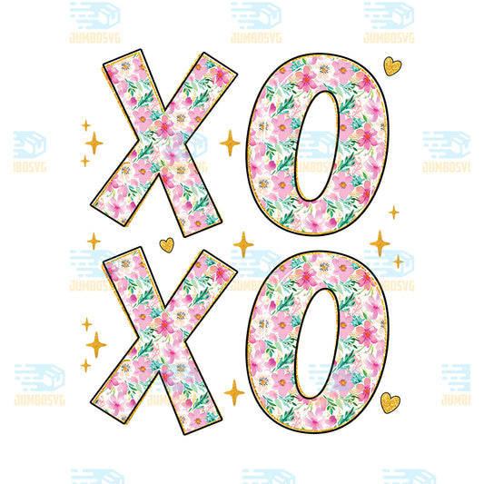 Xoxo-Floral-Valentine-Png