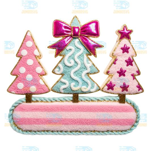 Yarn-Crochet-Christmas-Tree-Png-Coquette-Bow-Christmas-Tree-Faux-Yarn-Png