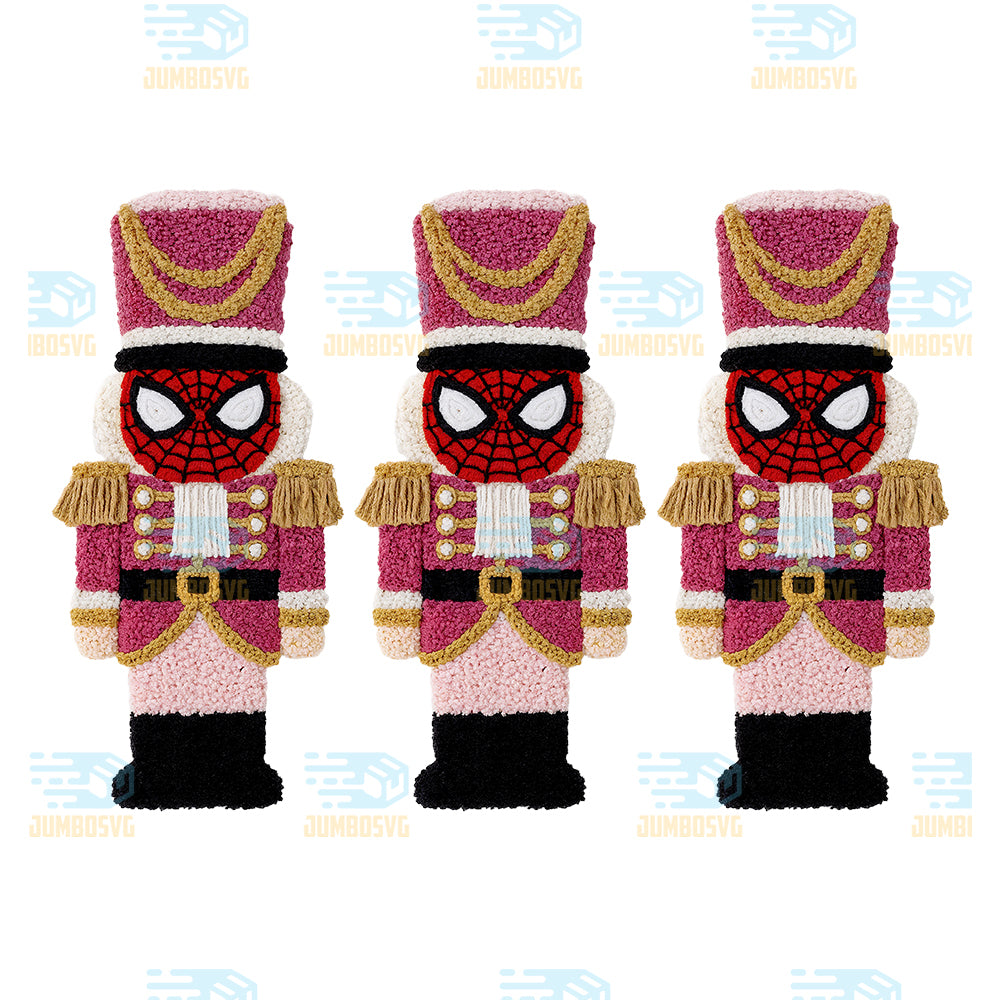 Yarn-Crochet-Nutcracker-Spider-Man-Christmas-Png