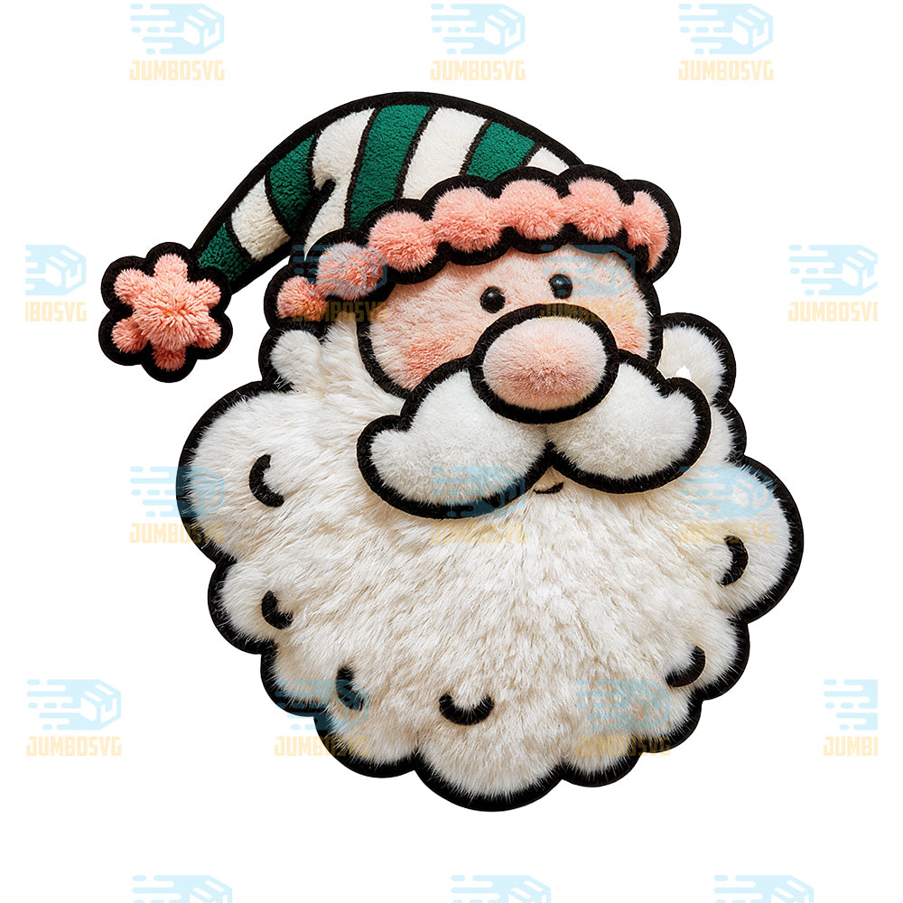 Yarn-Crochet-Santa-Christmas-Png-1