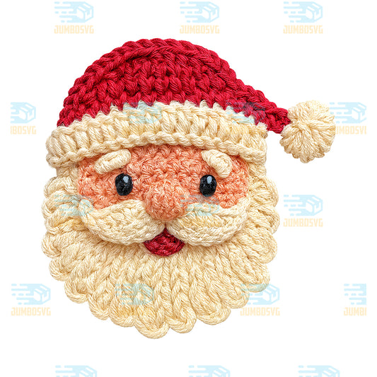 Yarn-Crochet-Santa-Christmas-Png