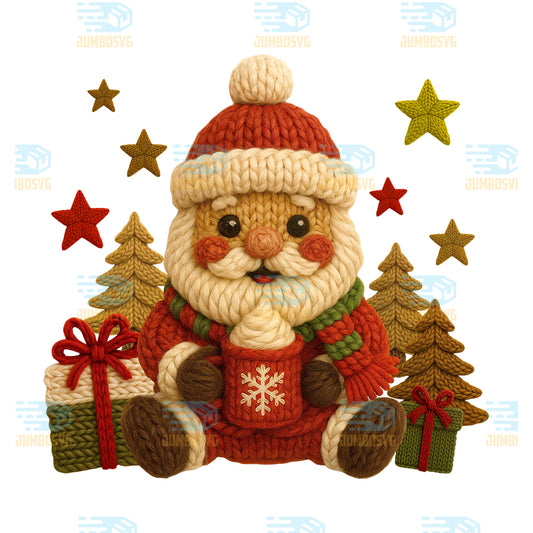 Yarn-Crochet-Santa-Claus-Christmas-Png