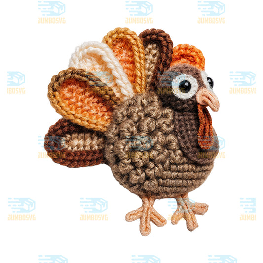 Yarn-Crochet-Turkey-Thanksgiving-Png-1