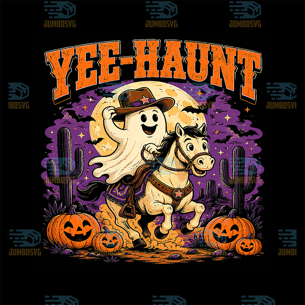 Yee-Haunt-Ghost-Figure-Cowboy-Riding-Horse-Halloween-Western-Svg