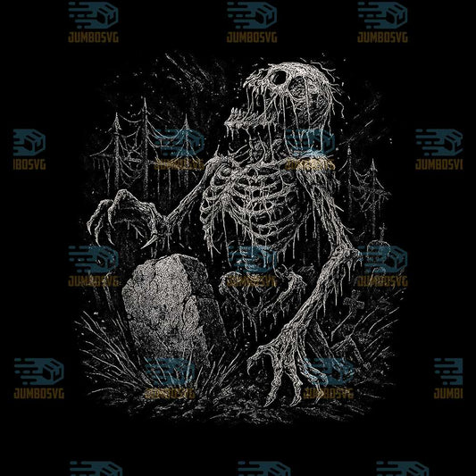 Zombie-Skeleton-Undead-Horror-Grave-Goth-Alt-Alternative-Art-Png