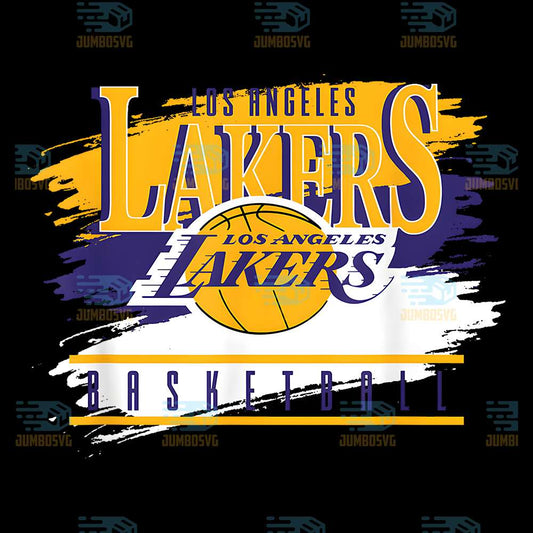 nba-los-angeles-lakers-spilled-paint-png