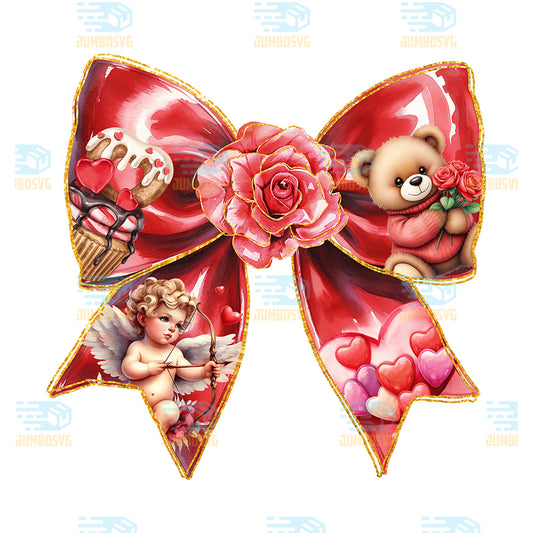 valentine-bow-png-cute-cupid-teddy-bear-bow-png-red-rose-ribbon-valentine-png-love-hearts-bow-png