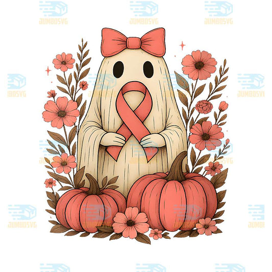 womens-vintage-halloween-ghost-bow-floral-breast-cancer-awareness-png
