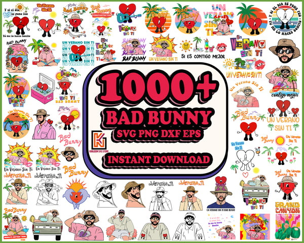 1000+ Bad Bunny svg, El Conejo Malo svg, Bundle Layered SVG Bad Bunny Bundle, Cartoon Bunny svg Instant Download