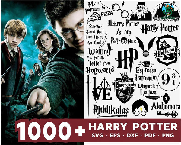 1000+ Harry Potter Bundle Svg Dxf Png Digital Dowload2