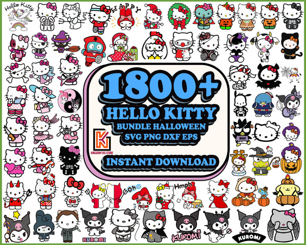 1800+ Hello Kitty SVG Files, Hello Kitty SVG Bundle, Srio Cute White Chibi Kitty Cat, Kawaii Japanese Cartoon Neko,Hello Kitty Svg Bundle, Hello Kitty Svg File, Kitty Svg, Cat Svg, Cartoon Cat Svg