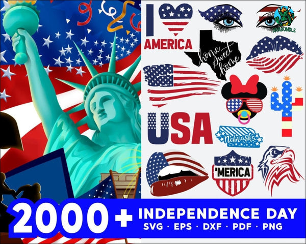 2000+ Independence Day Svg Bundle 1.0 Digital Dowload